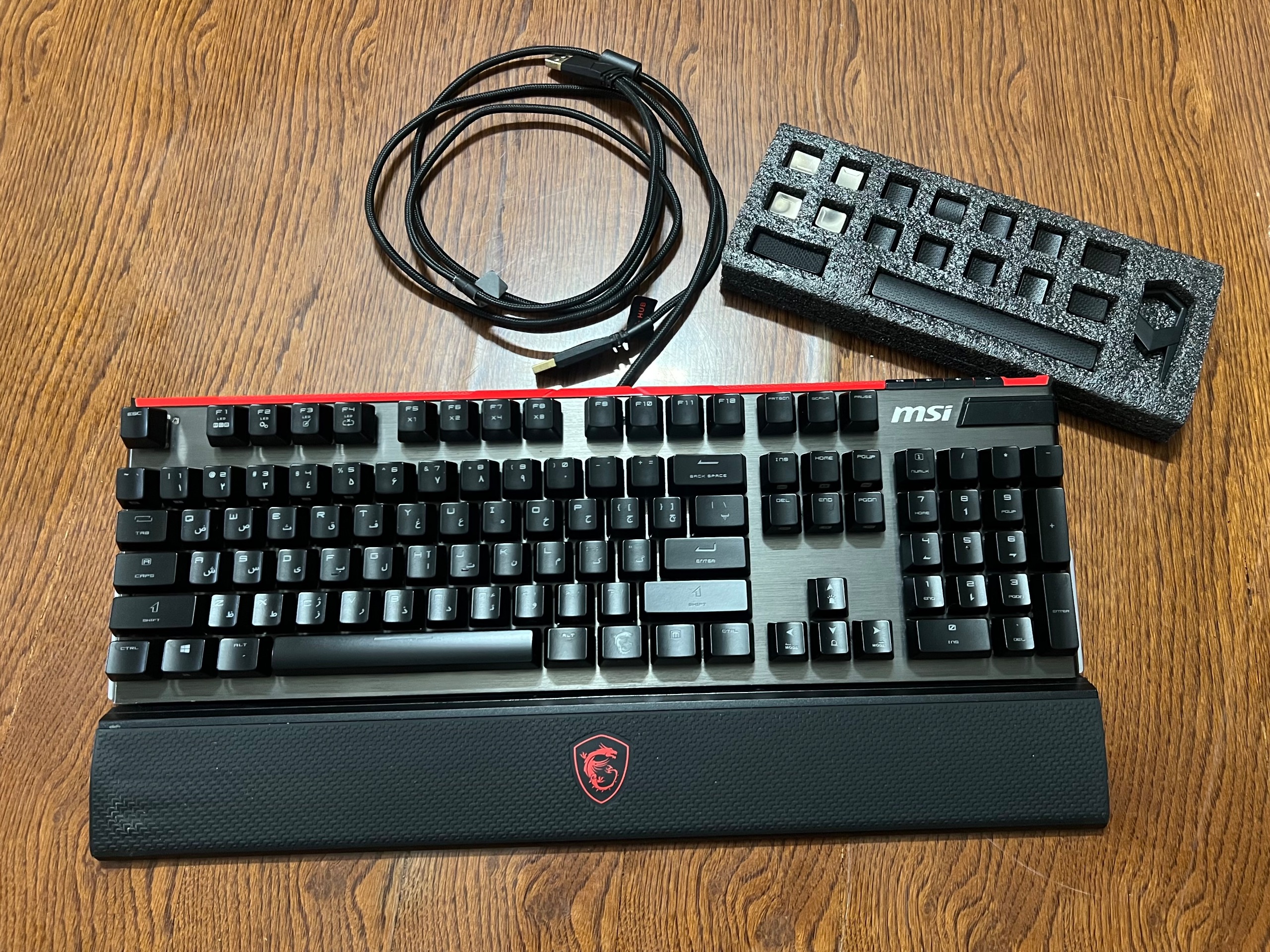 کیبورد گیمینگ مکانیکال  MSI Vigor GK80 SILVER