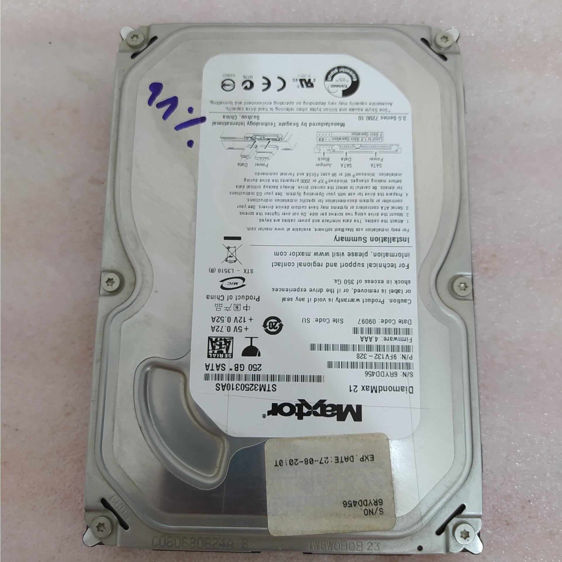 هارد 250 گیگابایت مکستور