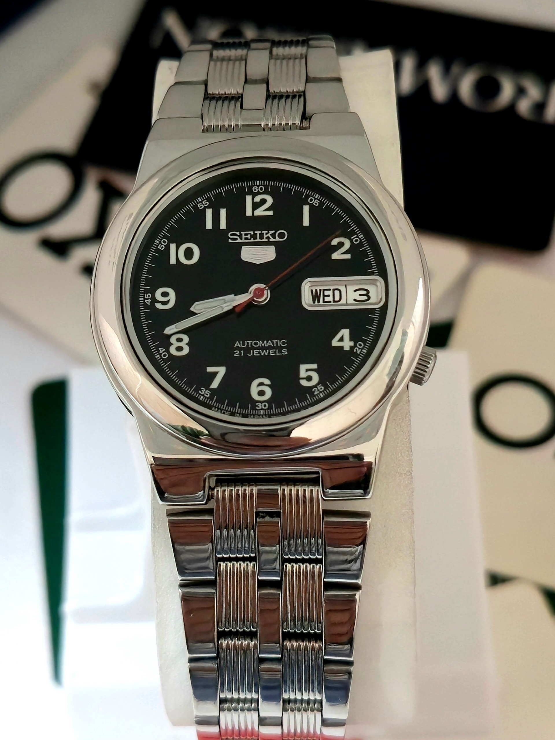 ساعت سیکو پنج اتوماتیک پشت شیشه ای