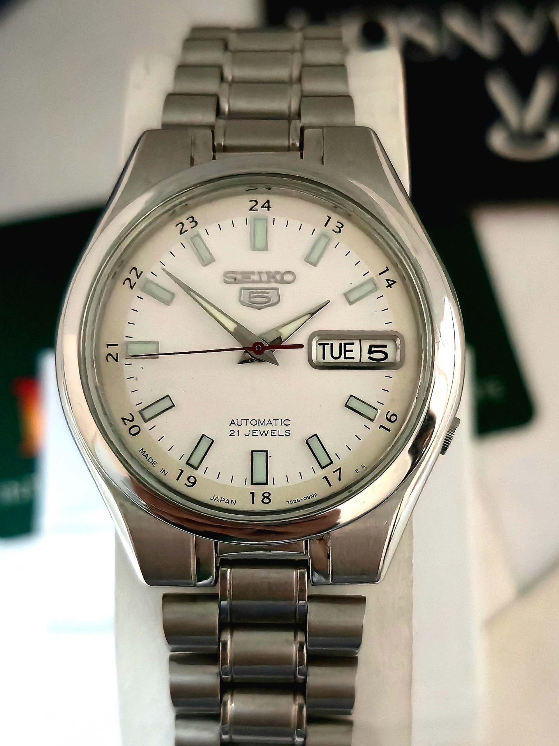 ساعت سیکو پنج اتوماتیک پشت شیشه ای