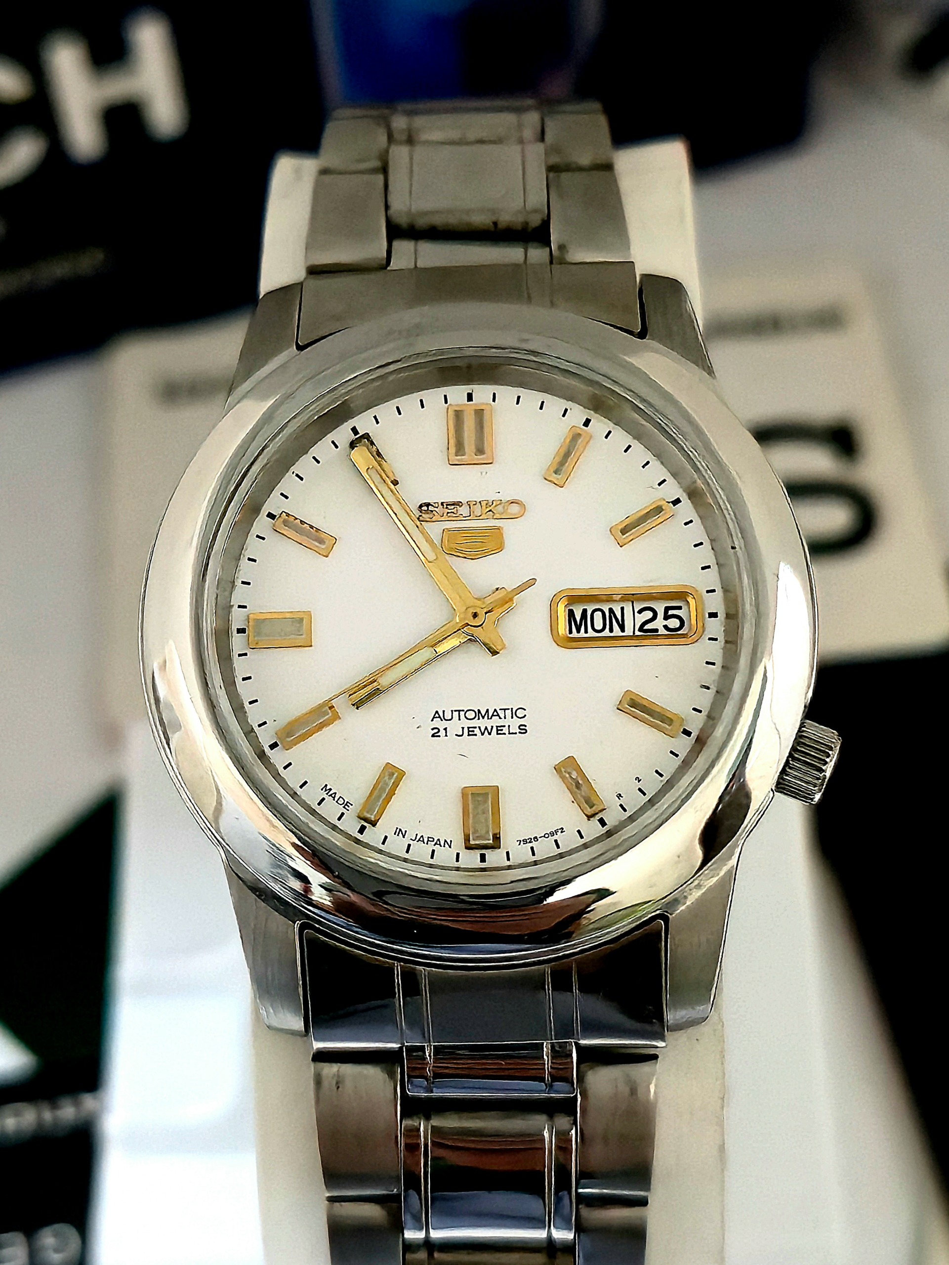 ساعت سیکو پنج اتوماتیک پشت شیشه ای