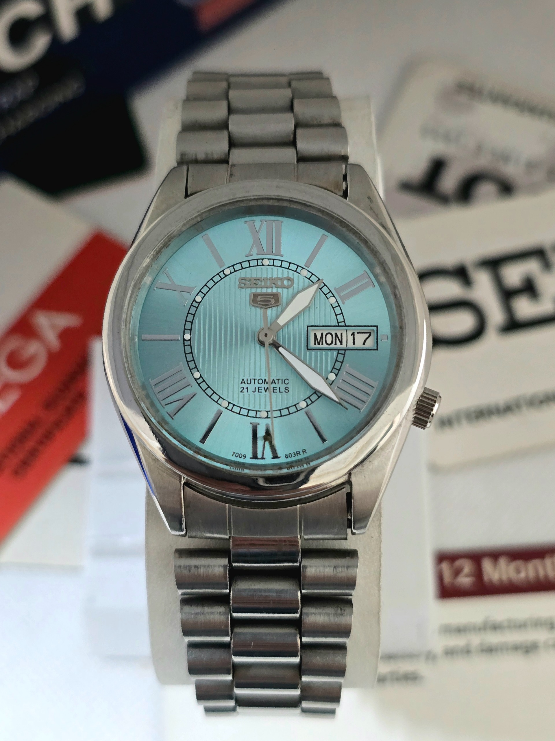 ساعت سیکو پنج اتوماتیک پشت شیشه ای