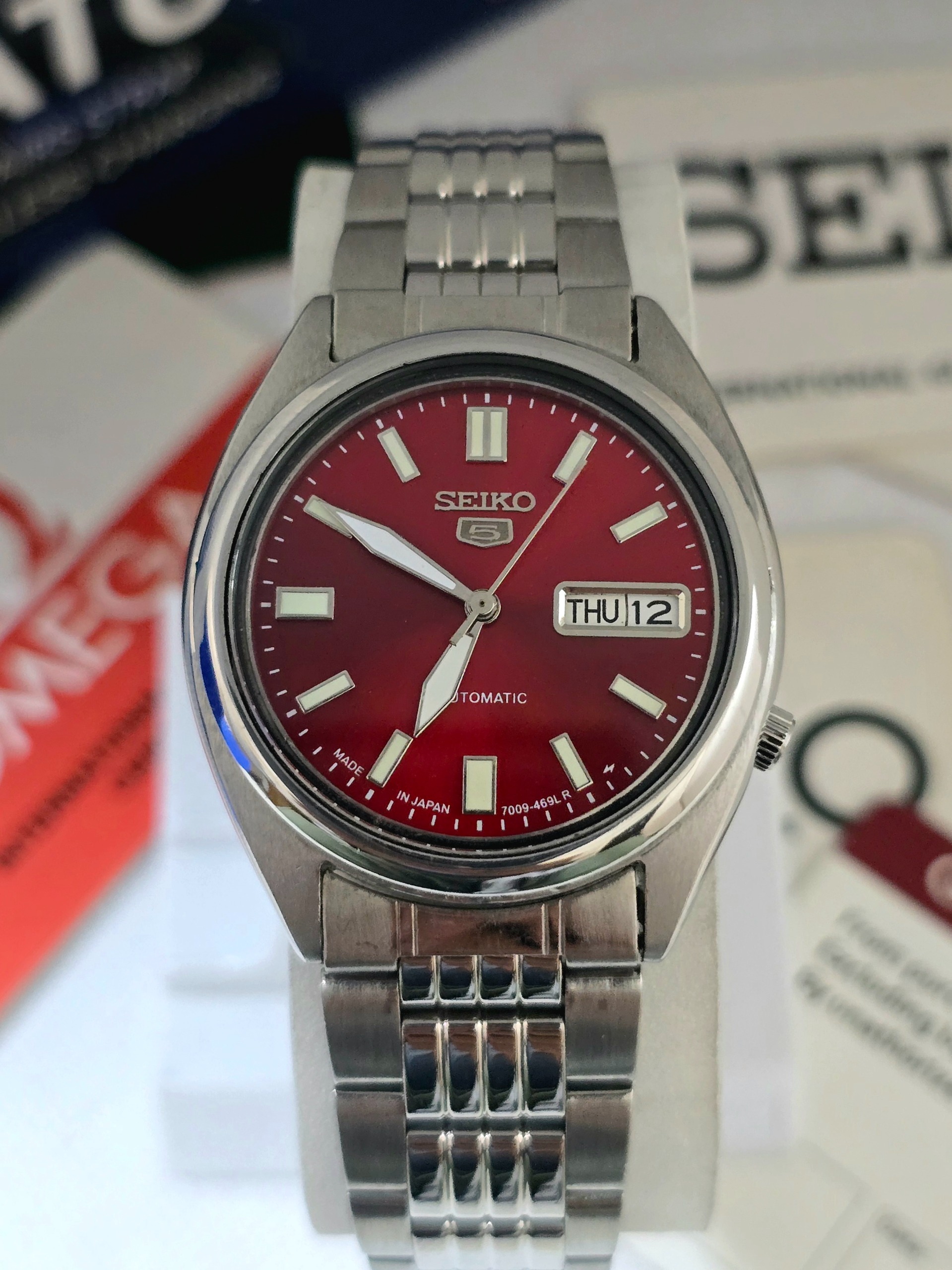 ساعت سیکو پنج اتوماتیک پشت شیشه ای