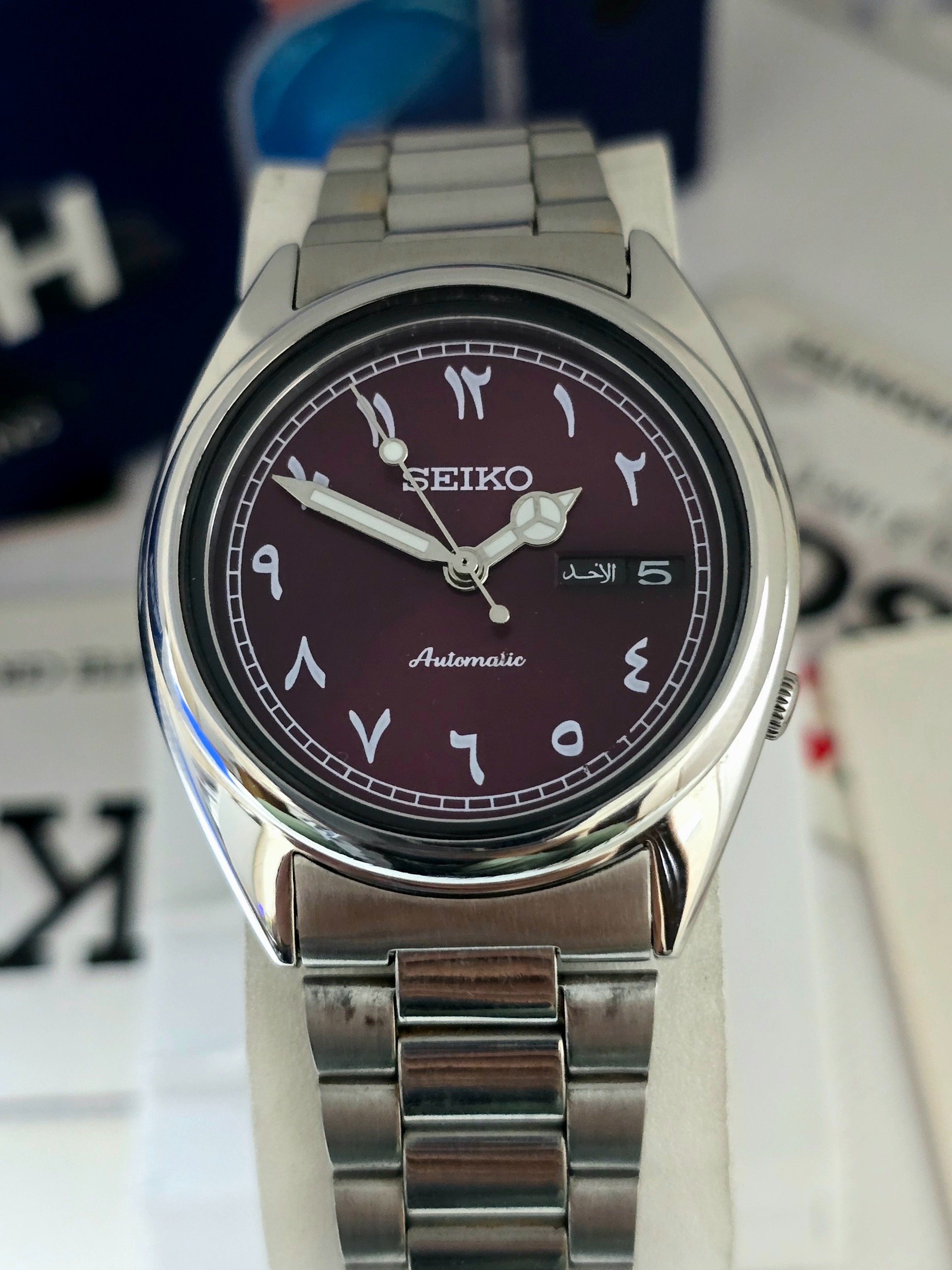 ساعت سیکو پنج اتوماتیک پشت شیشه ای