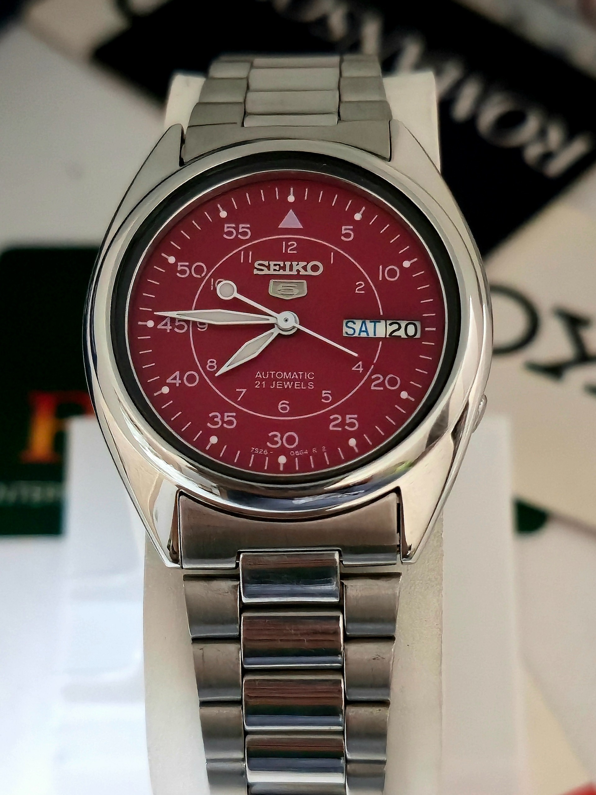 ساعت سیکو پنج اتوماتیک پشت شیشه ای