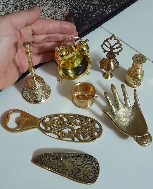 مجموعه لوازم برنجی کاربردی نفیس کلکسیونی