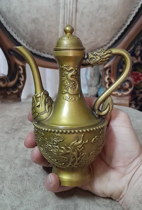 گلابدان یا آفتابه کوچک برنزی