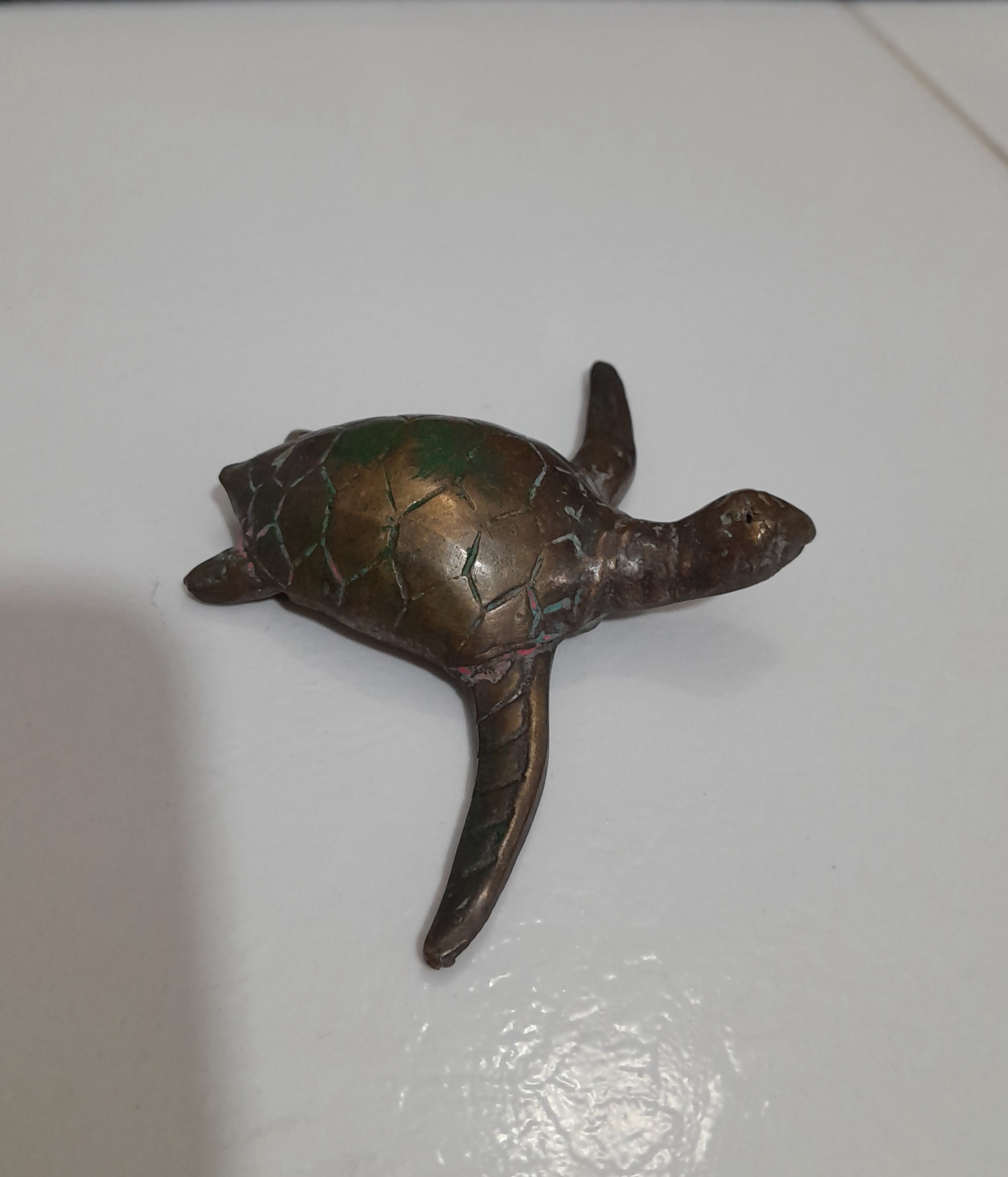 مجسمه برنجی لاکپشت کوچک