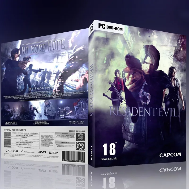 قاب بازی Resident Evil 6 Box Cover