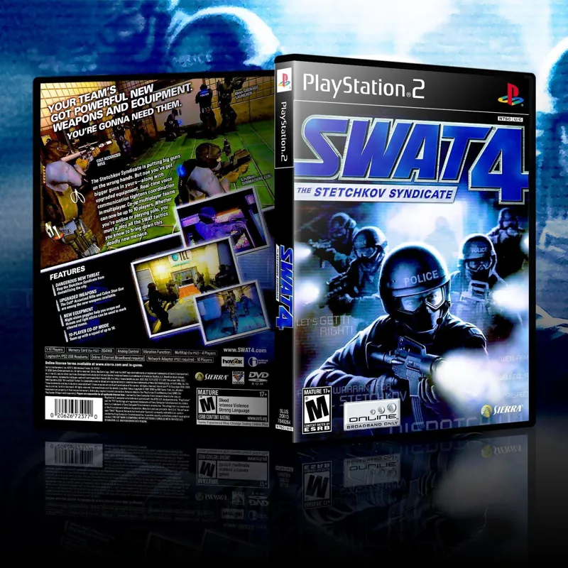 قاب بازی SWAT 4 The Stetchkov Syndicate ps2