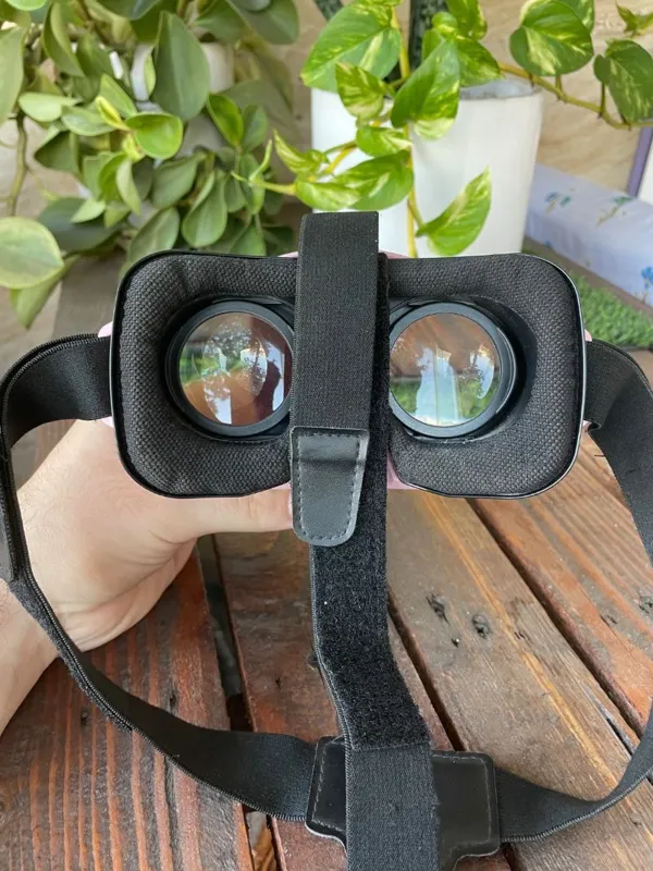 عینک واقعیت مجازی vr برای گوشی رنگ صورتی leji