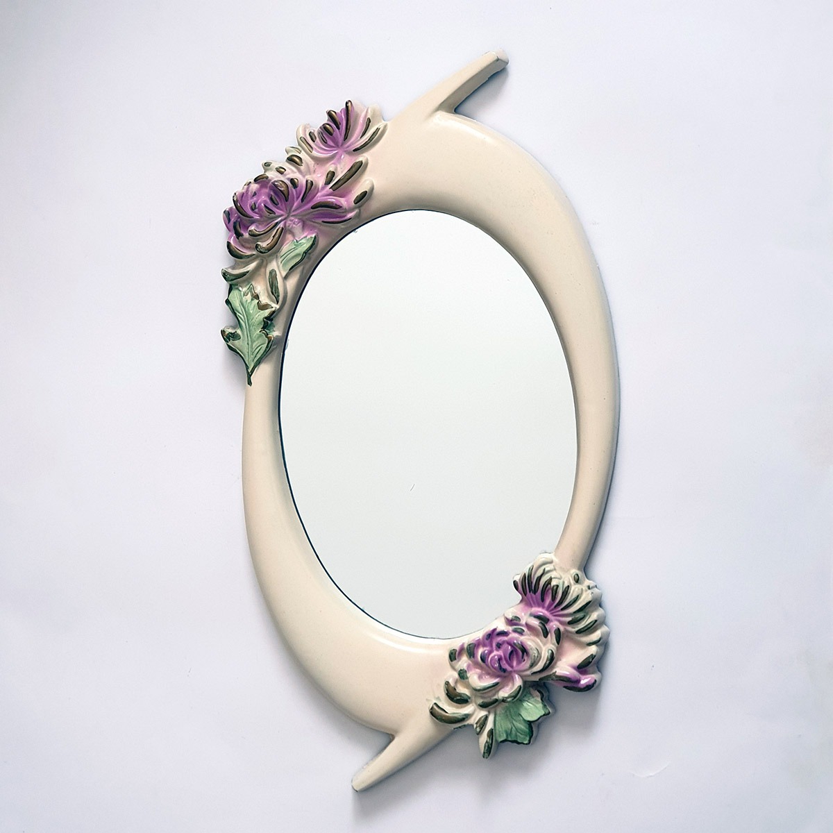 آینه دیواری بیضی
