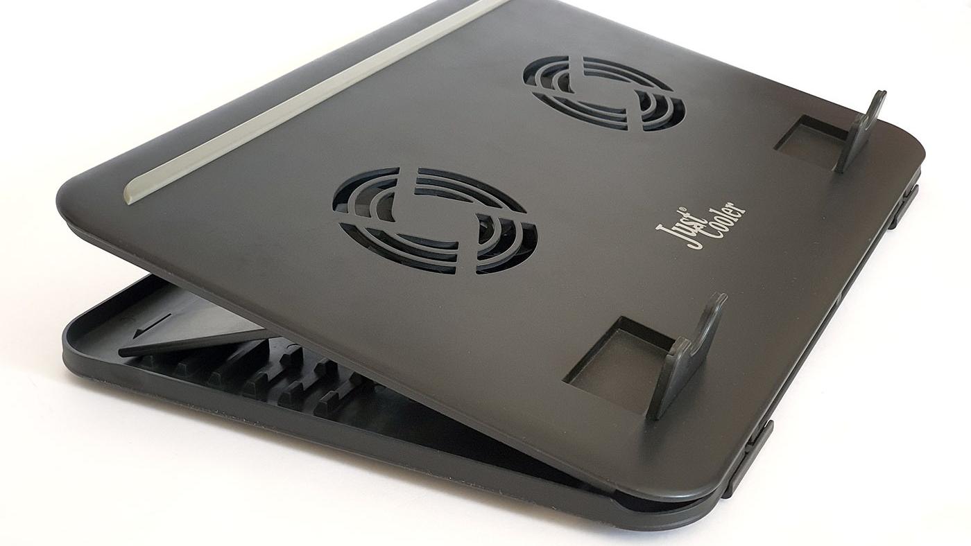 پایه خنک کننده لپ تاپ تاشو با شیب قابل تنظیم