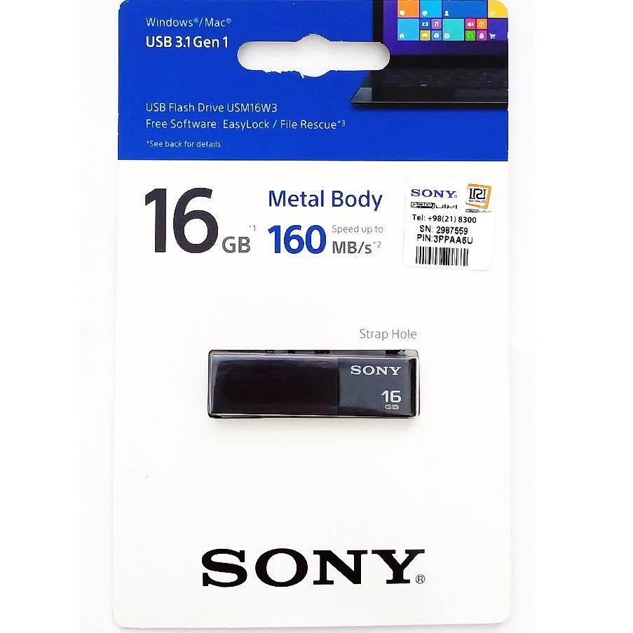 فلش مموری 16 گیگ Sony USM16W3 USB3.1 ساخت تایوان