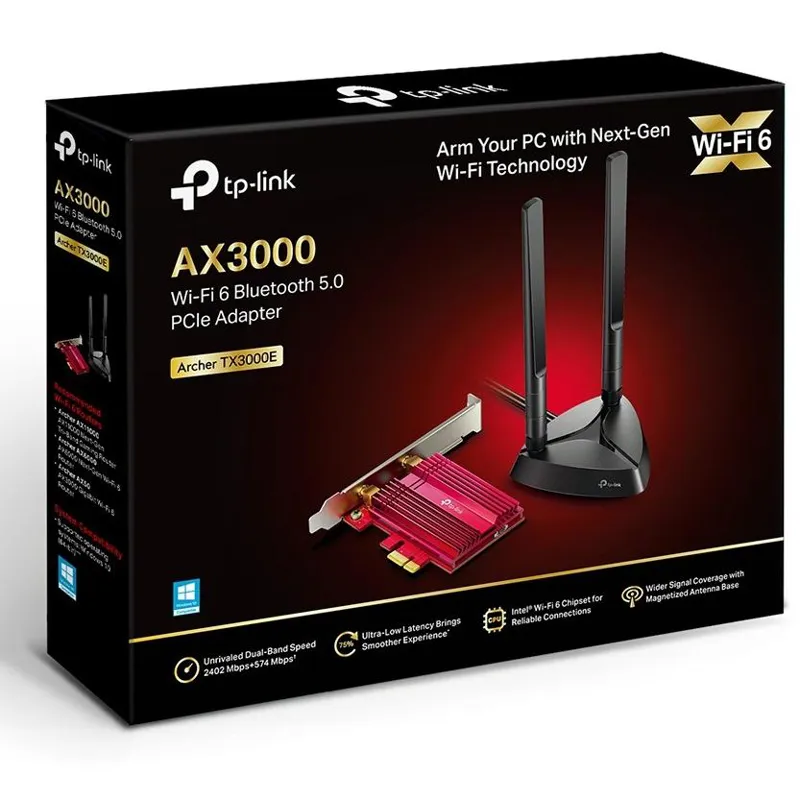 کارت شبکه بی سیم TP-Link Wi-Fi 6 Bluetooth 5