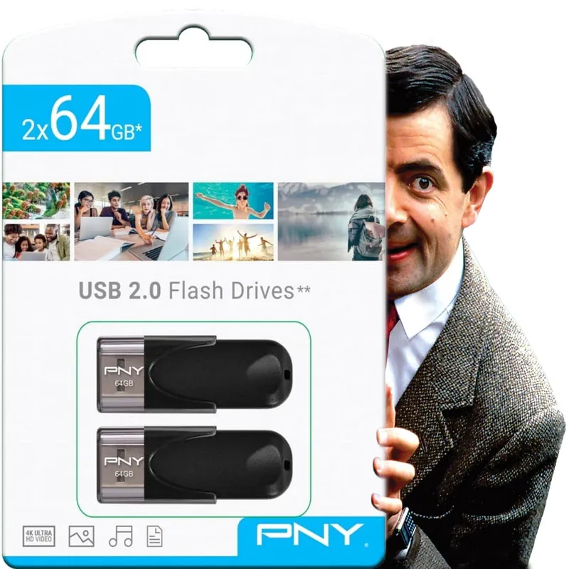 فلش مموری 2x64 گیگ PNY مجموعه عظیم مستربین FHD