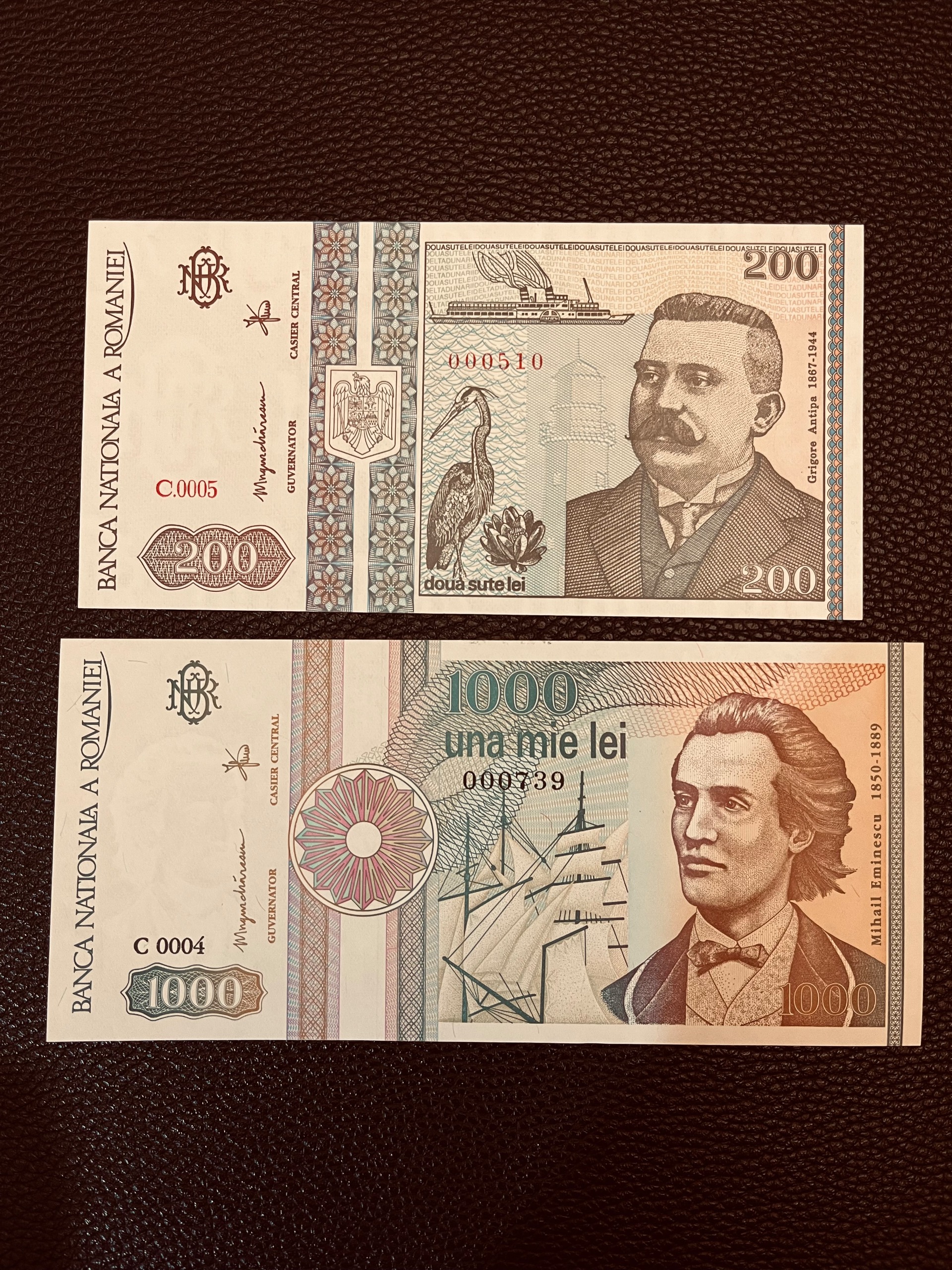 اسکناس رومانی 100-1000لئو