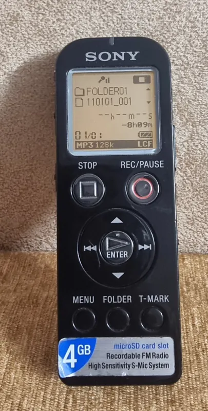 VOICE RECORDER SONY ICC-UX523F