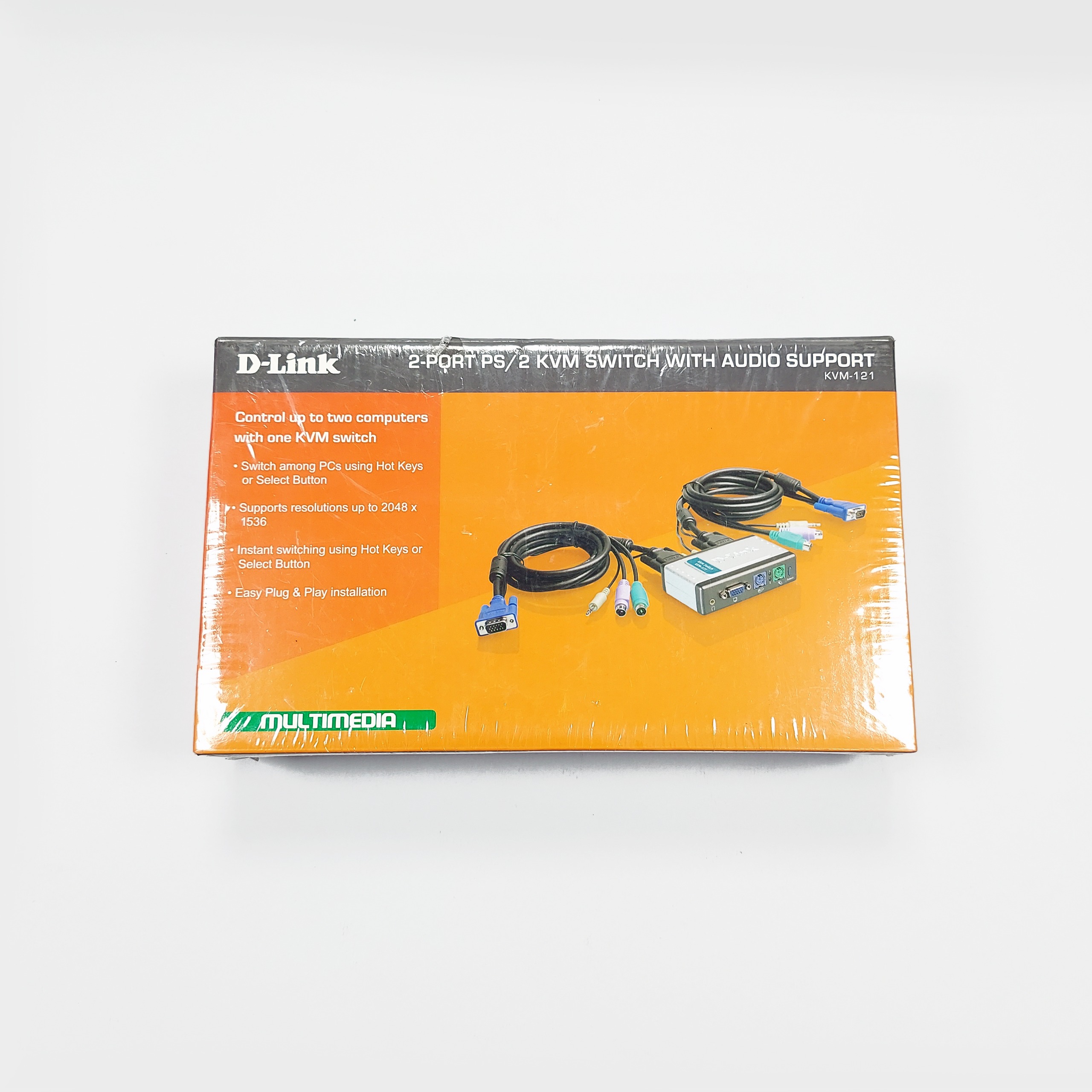 سوییچ KVM دو پورت D-Link مدل KVM-121