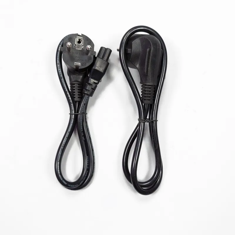 کابل برق Type F سه پین آداپتور لپ تاپی 0/75 متری