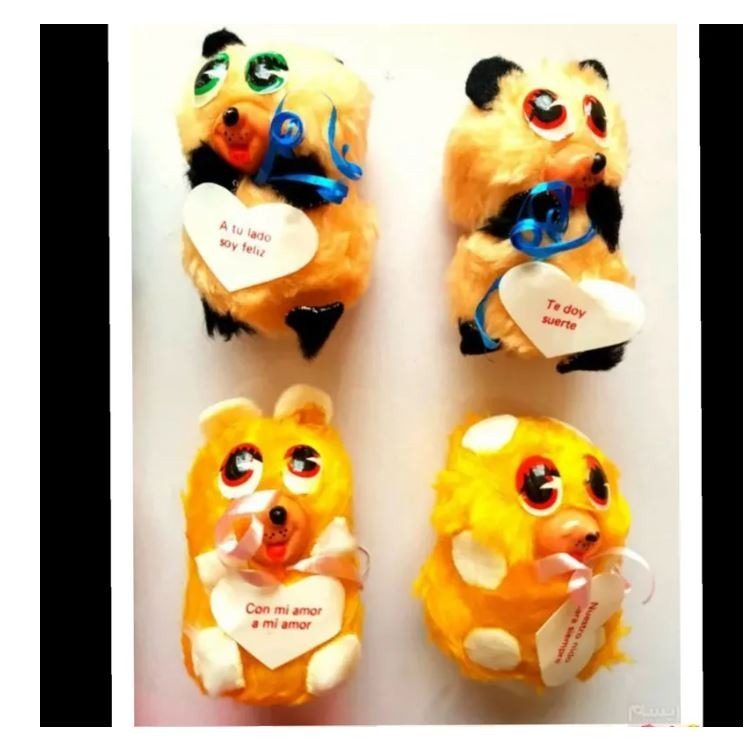 12 عدد عروسک خرسی تخم مرغی رنگارنگ و بسیار زیبا