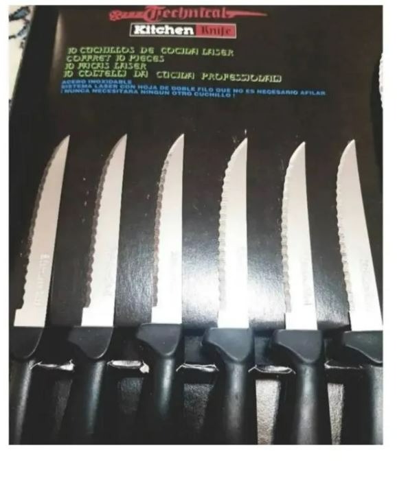 ست با کیفیت چاقو 10 پارچه آشپزخانه ضدزنگ خارجی