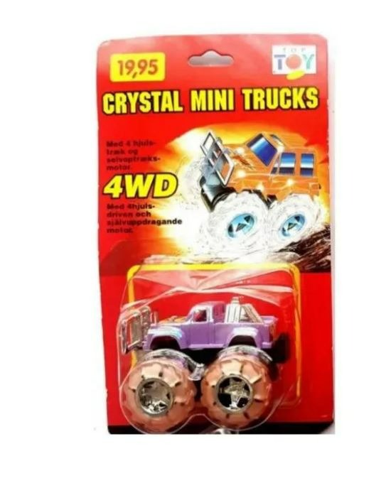 مینی تراک دانمارکی بنفش رنگ چرخ کریستالی