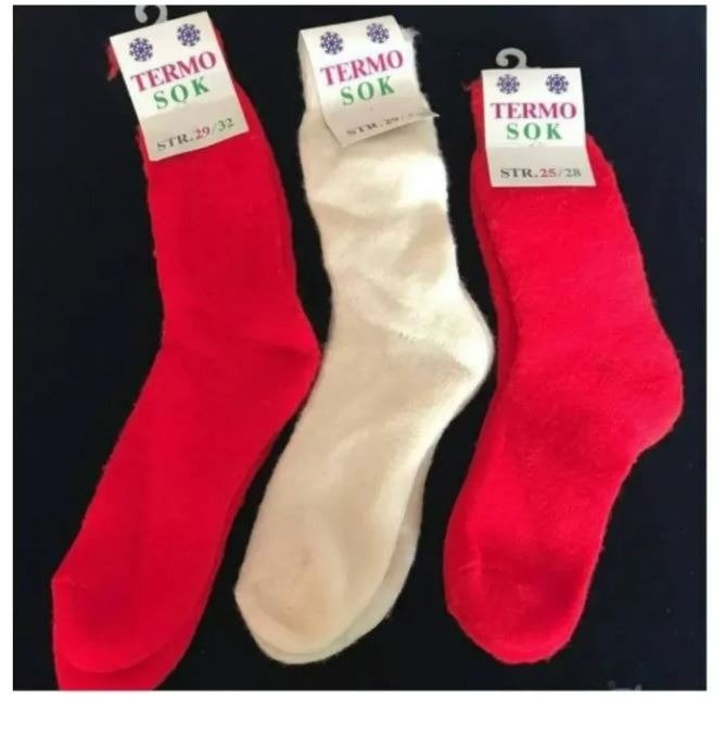 جوراب پشمی ساق بلند زمستانه دانمارکی 3 عدد باهم