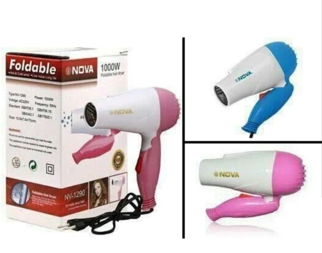 سشوار مسافرتی تاشو 1000وات ( کوچک و کار راه انداز)