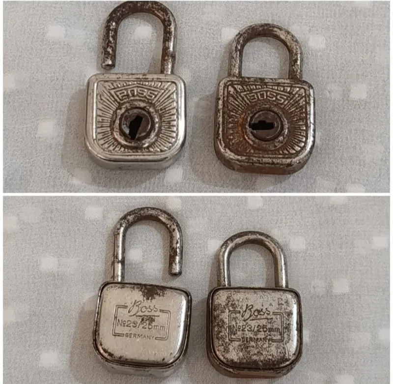 2عدد قفل قدیمی المانی کلید نداره