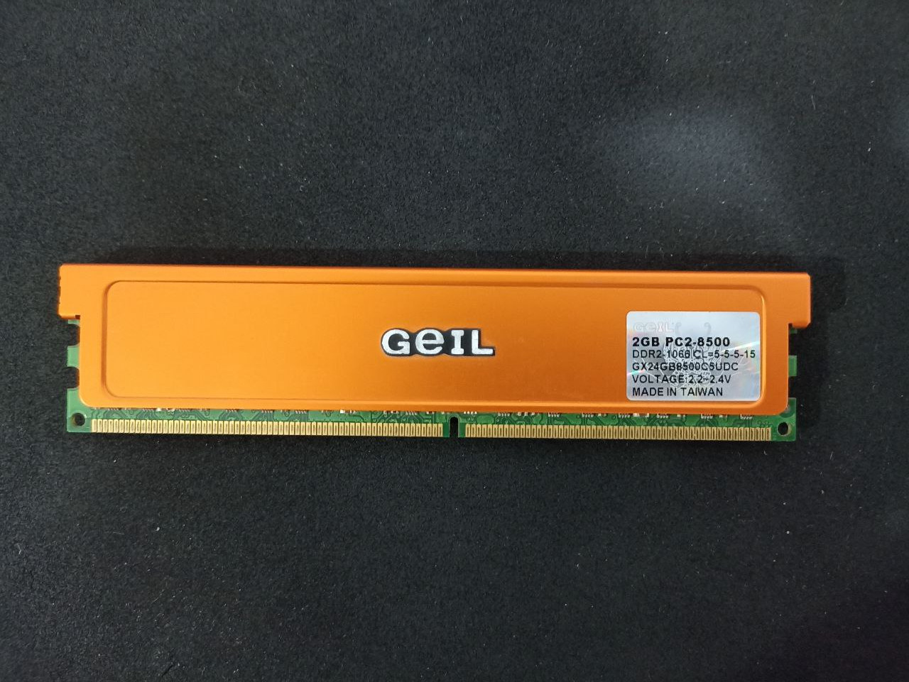 رم 2 گیگ ddr2 گیل اورکلاک هیت سینک دار ساخت تایوان