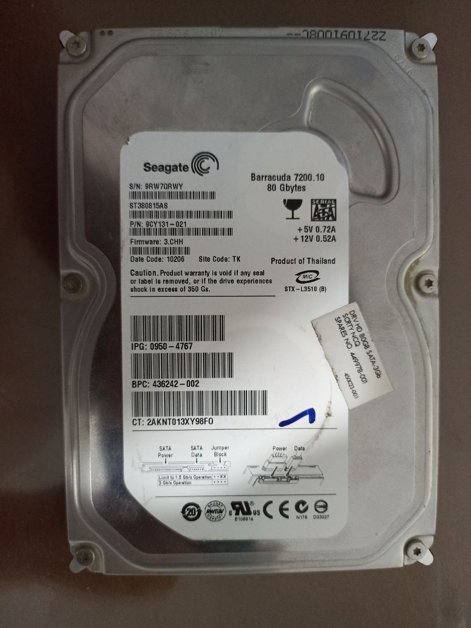 هارد ساتا 80GB