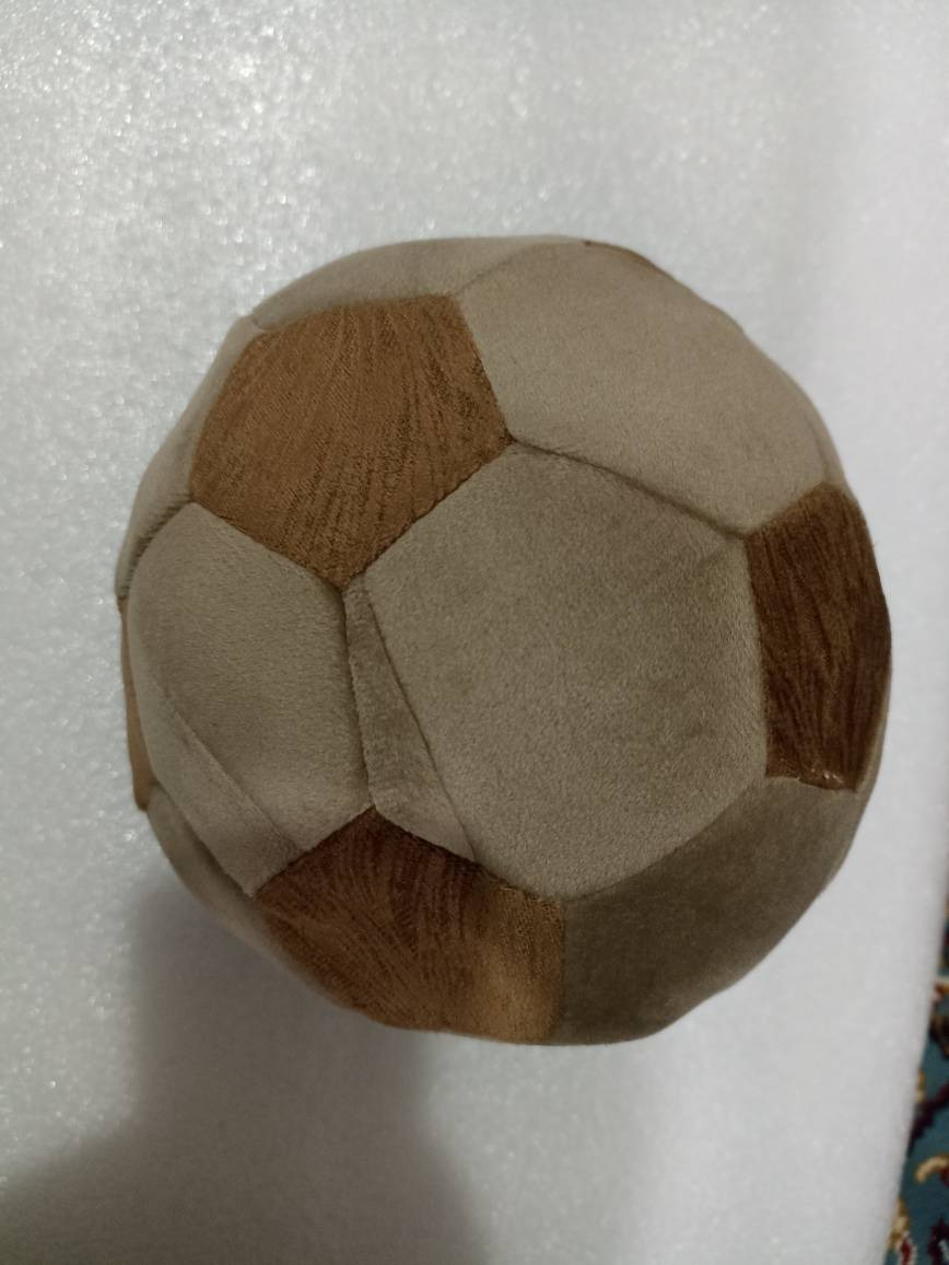 توپ فوتبال آپارتمانی چهل تکه مخمل مبلی