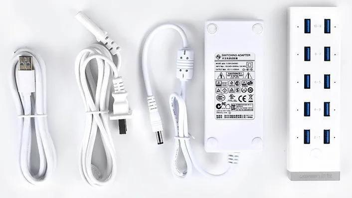 هاب USB 3.0 ده پورت Ugreen سفید
