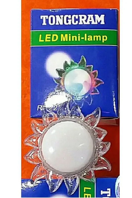 چراغ خواب LED طرح گل چندرنگ