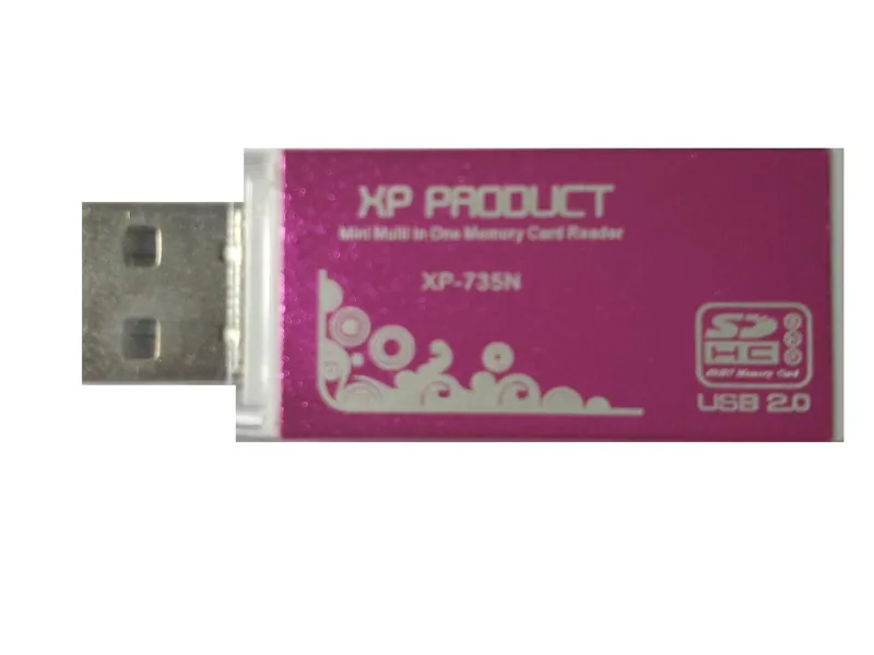 رم ریدر برند XP-product مدل XP-735N رنگ صورتی