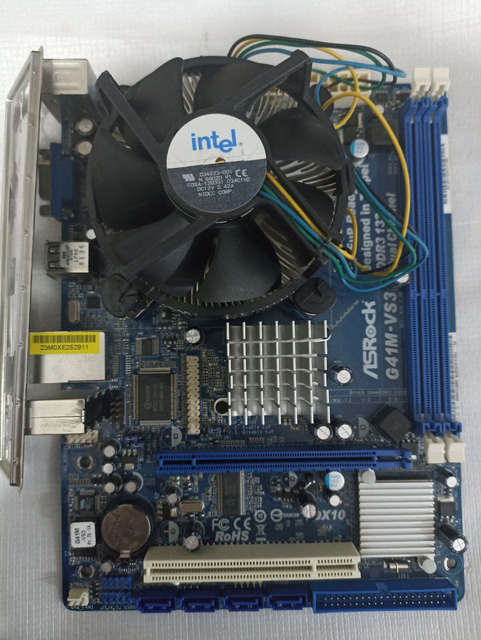 مادربرد G41M-VS3 پردازنده Q9400 فن هیت سینک پنل