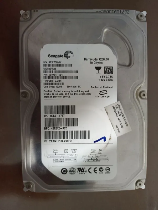 هارد ساتا 80GB