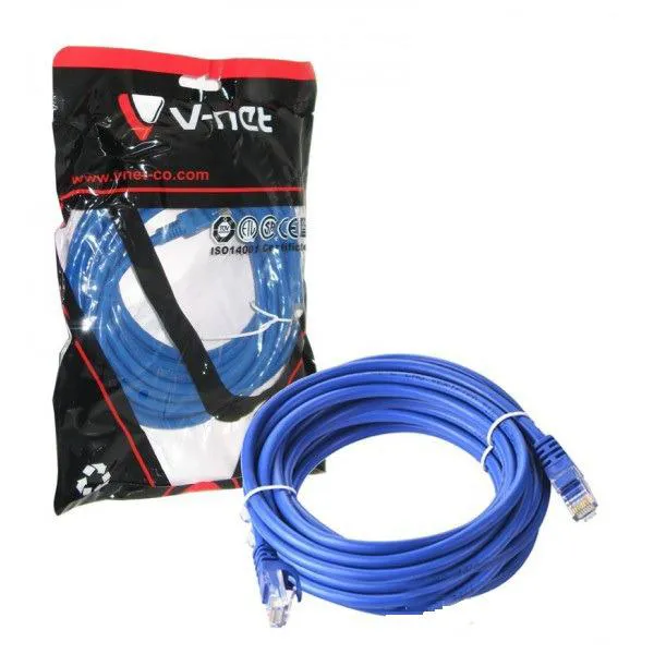 6 عدد کابل شبکه 2 متری Vnet آبی یکجا