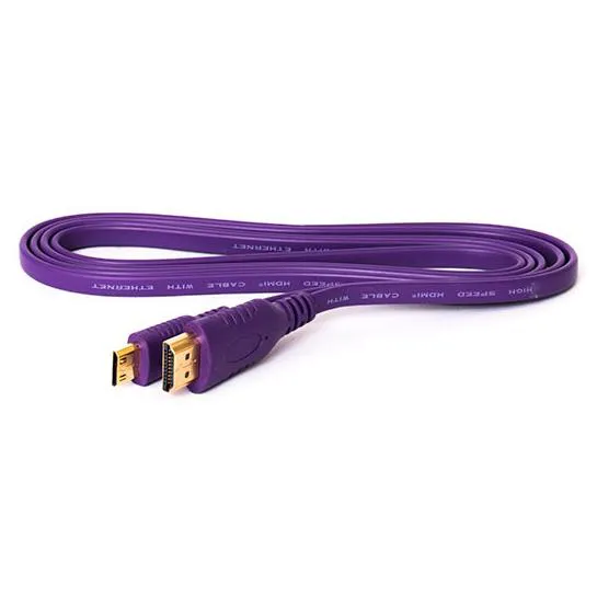 کابل تبدیل HDMI به Mini HDMI فلت 1.5 متری بنفش