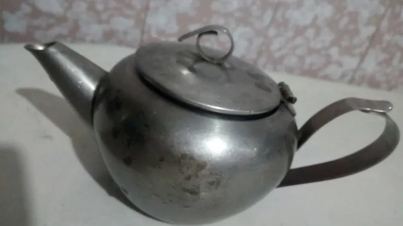 قوری شلغمی استیل آنتیک قدمت 70 ساله