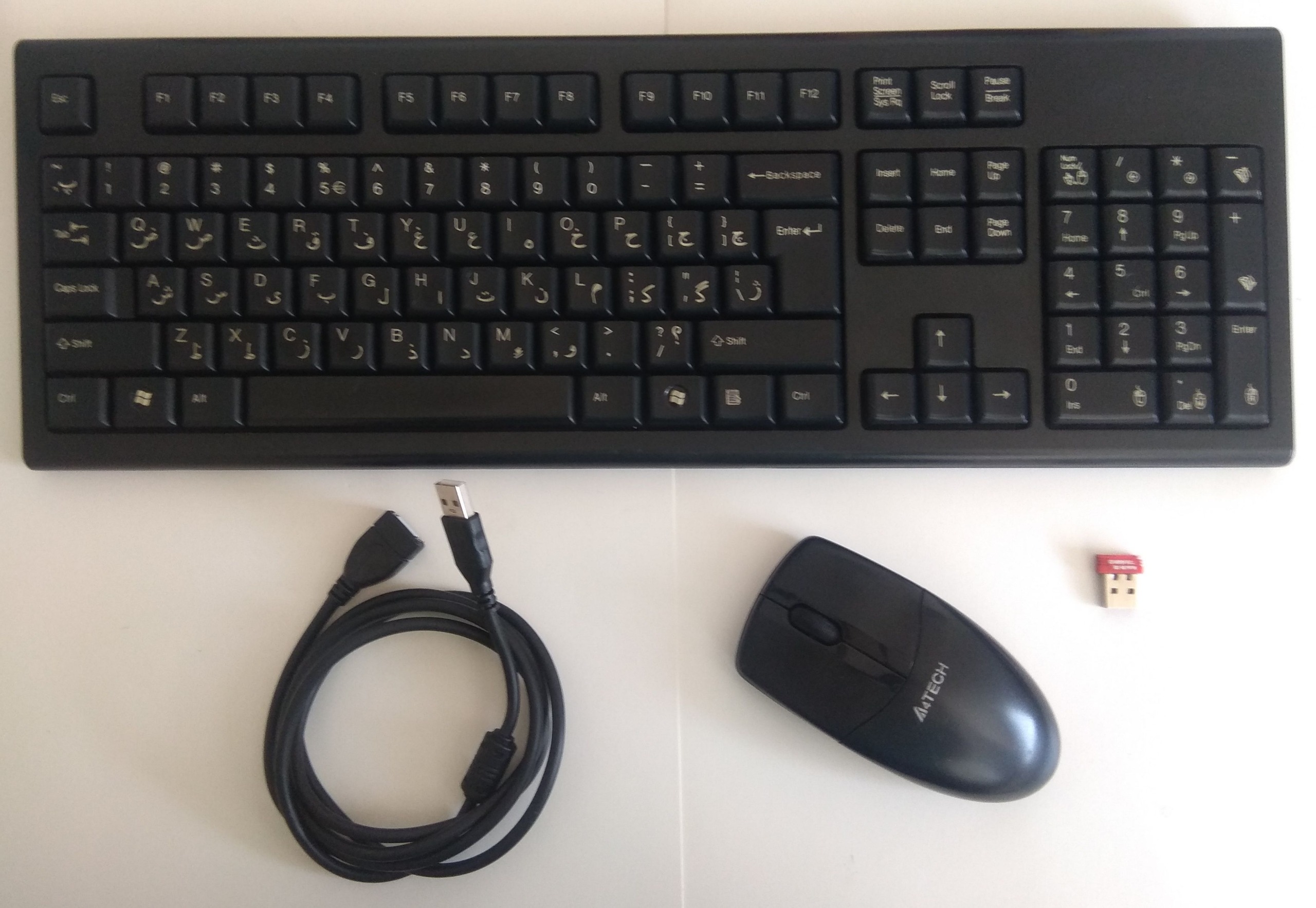 ست ماوس و کیبورد بی سیم A4tech 3100N
