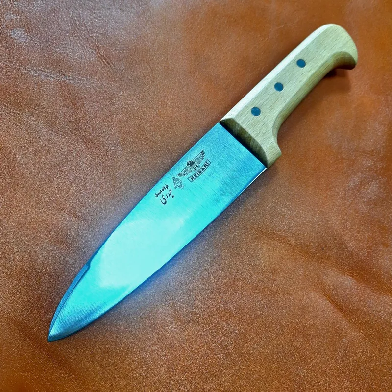 چاقوی حیدری چاقو سایز هفت دسته چوب اصل حیدری