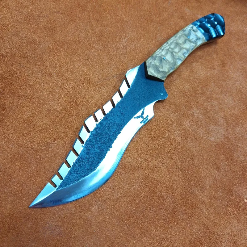 چاقوی شکاری استاد میلاد بیات با غلاف