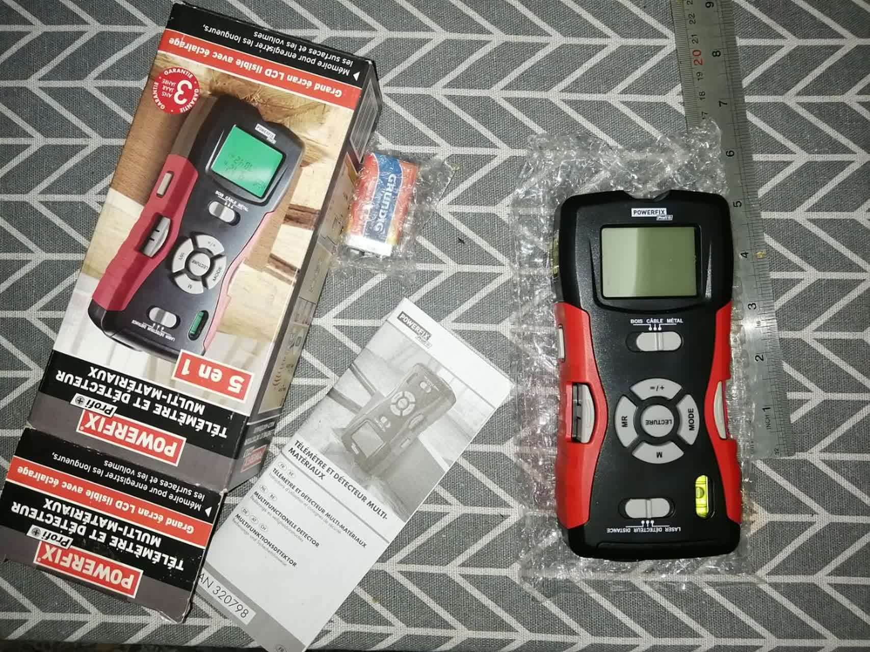 متر لیزری 5 کاره آلمانی POWERFIX Profi