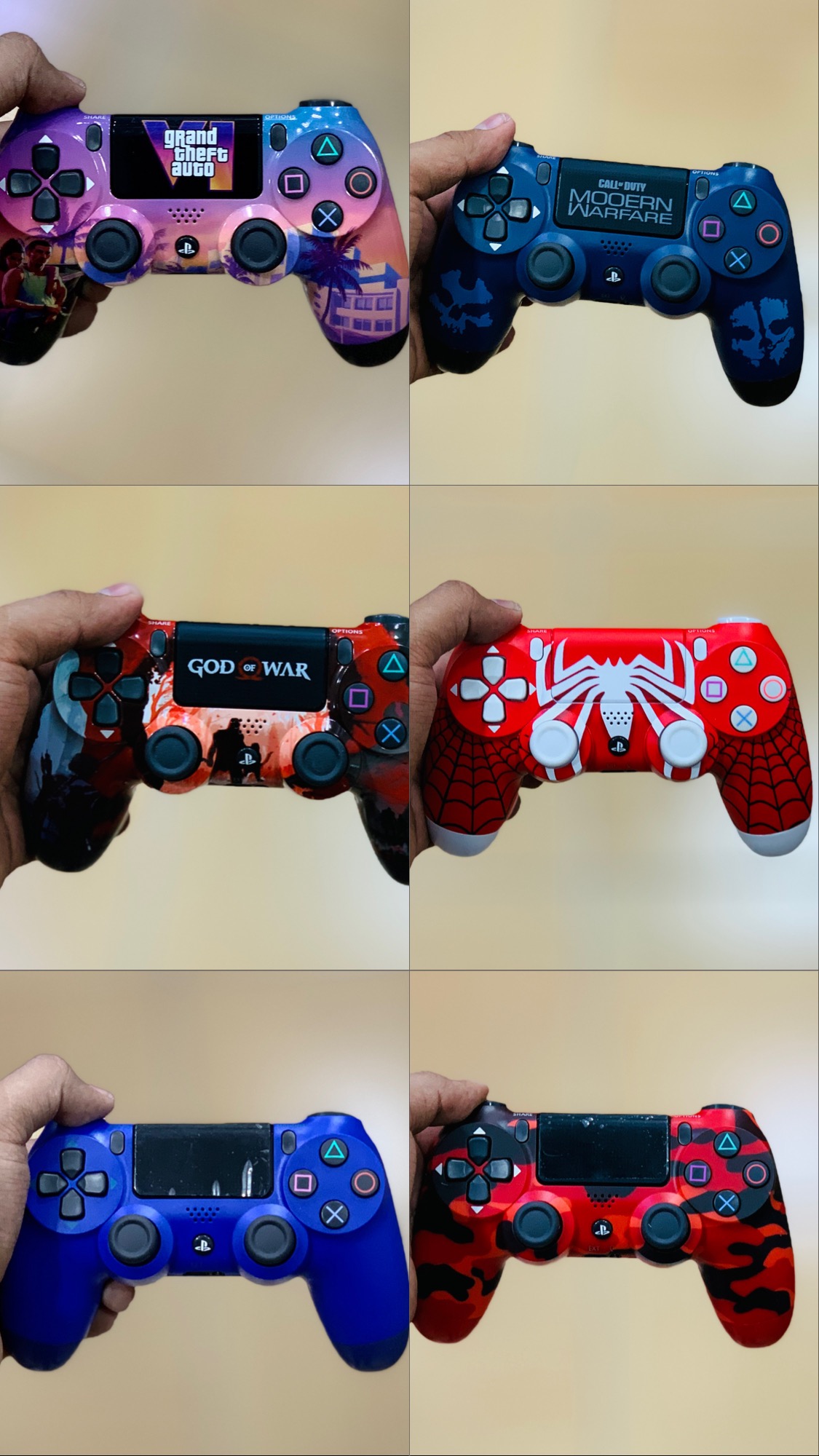 دسته ps4 رنگی و کاستوم