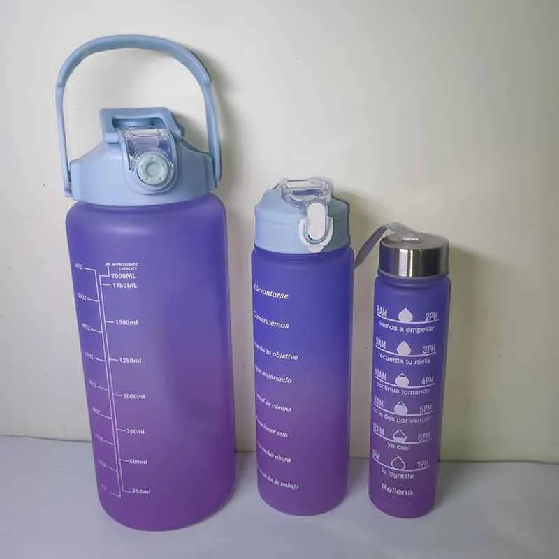 قمقمه مدل 3 قلو گنجایش 2 لیتر مجموعه 3 عددی بنفش