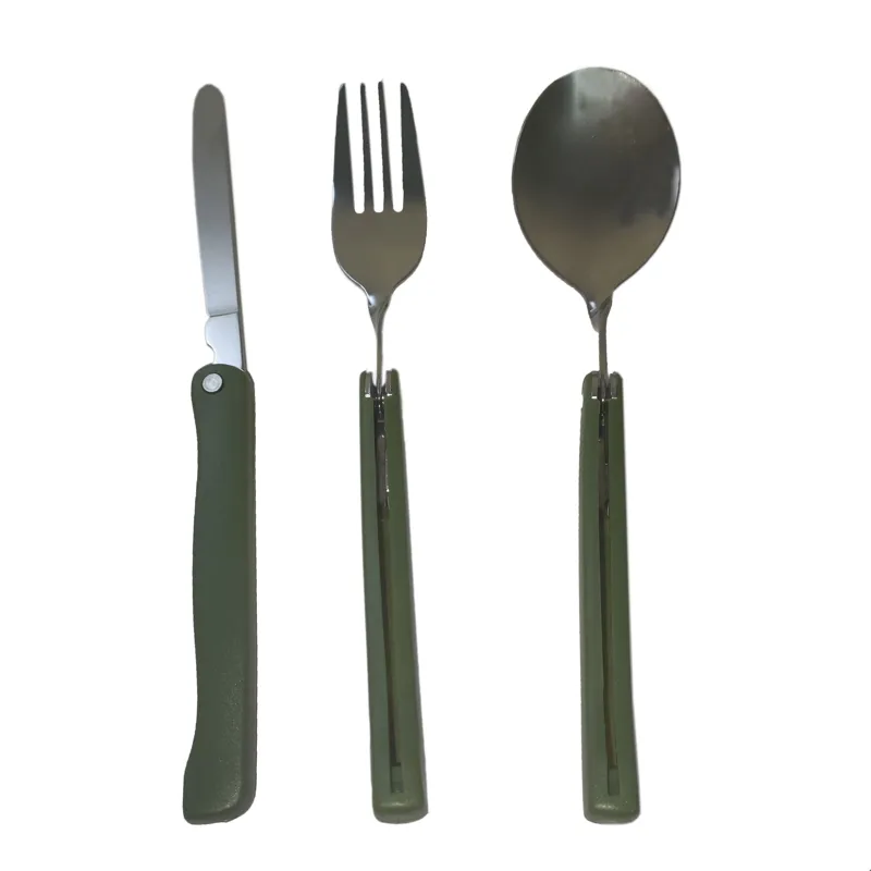 قاشق و چنگال و کارد سفری مدل تاشو