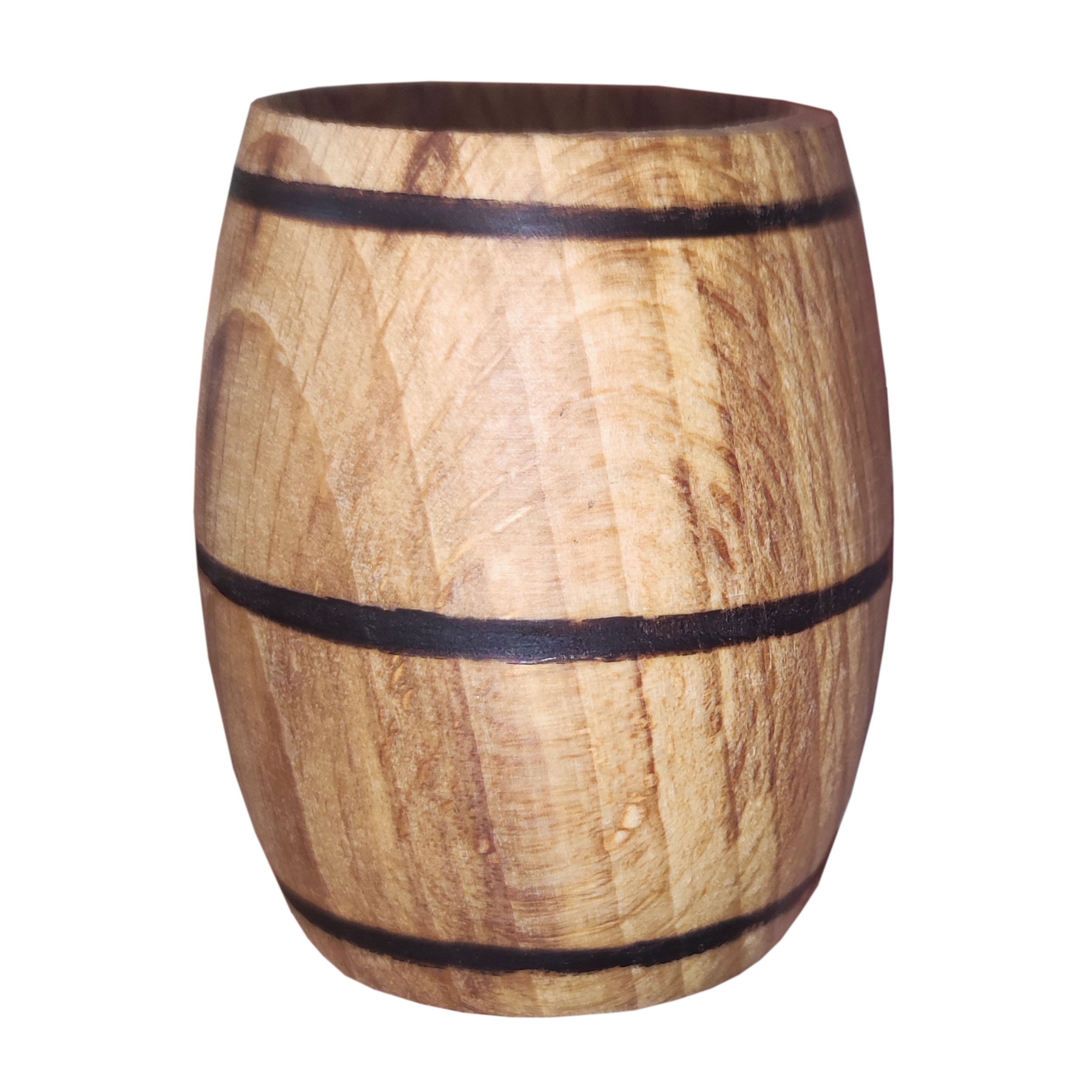 فنجان چوبی مدل bl طرح بشکه