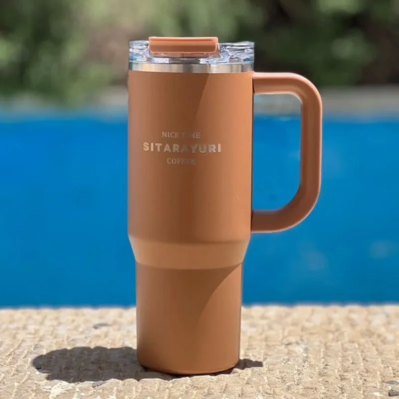 تراول ماگ سیتارایوری ZF-047 حجم 0.9 لیتر قهوه ای